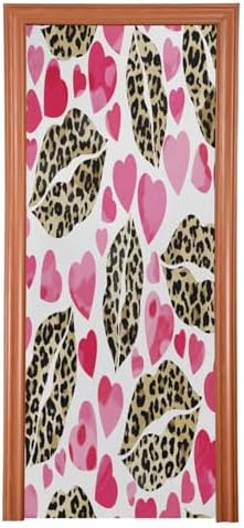 Susiyo Leopard Design Halloween Door Cover 32x79 in