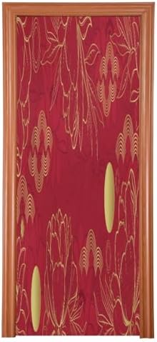 Susiyo Halloween Red Flower Door Cover 32x79 in
