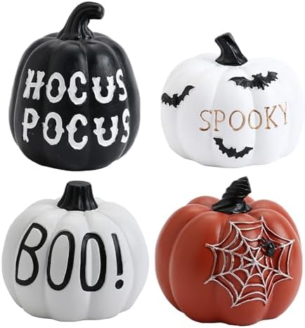 Belupai Halloween Pumpkin Ornaments Set