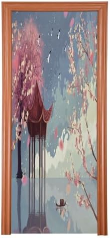 Susiyo Wonderland Halloween Door Cover Stretch Fabric 32x79 in