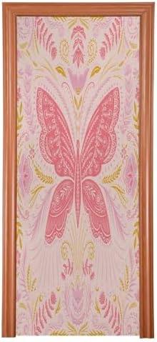 Susiyo Art Floral Butterfly Halloween Door Cover
