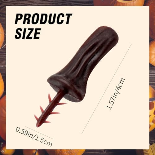 24PCS Fake Pumpkin Stems Halloween Decor