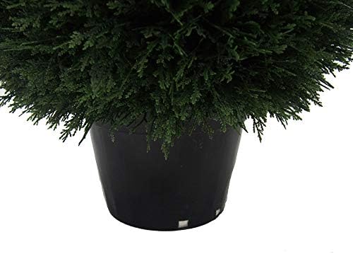 Vickerman 20 Inch Artificial Silk Cedar Topiary Ball