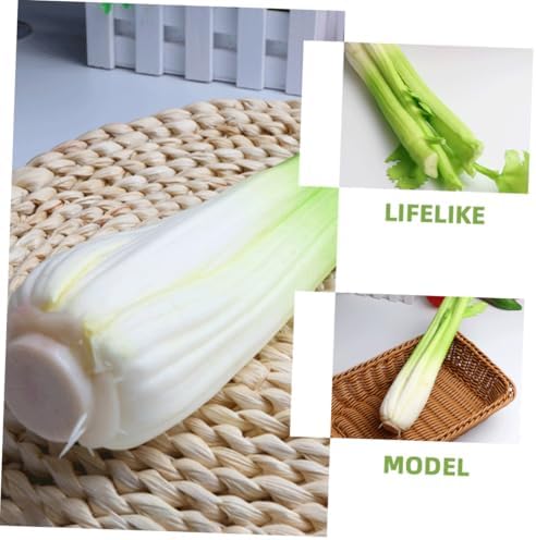 Happyyami 2pcs Lifelike Celery Artificial Vegetable Decor