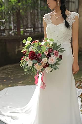 YYHUAWU Artificial Flowers Set for DIY Decorations