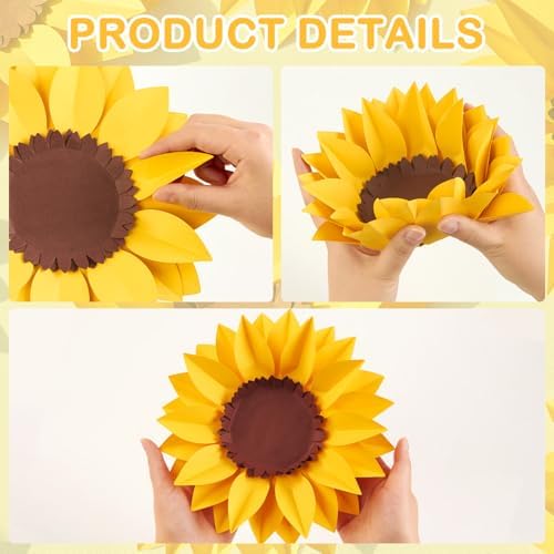 PATTEPOINT 11PCS 3D Paper Flowers Wall Decorations