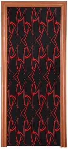 Susiyo Red Line Segment Halloween Door Cover