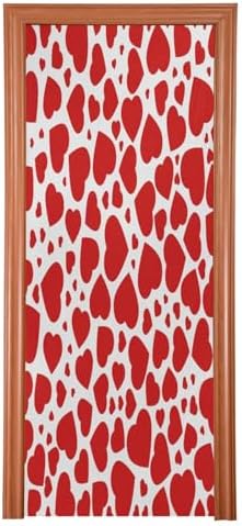 Susiyo Red Heart Halloween Door Cover Decor