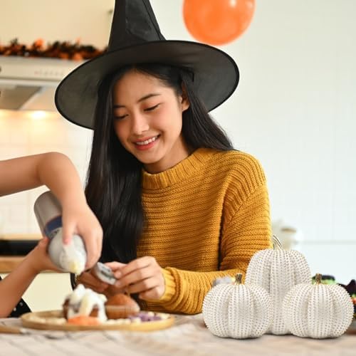 3PCS Resin Pumpkin Decor Fall Table Centerpiece