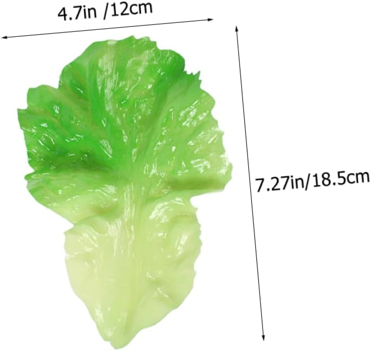 ARTIBETTER Realistic Artificial Lettuce Leaf Decor Set