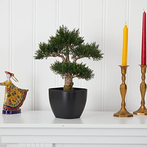 Nearly Natural 4966 Cedar Artificial Tree 15 Inch Green