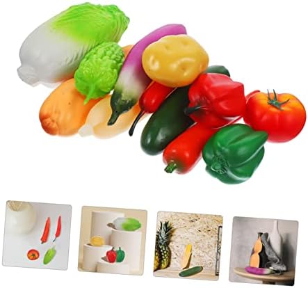12pcs Artificial Vegetable Models for Educational and Decorative Use