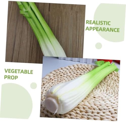Happyyami 2pcs Lifelike Celery Artificial Vegetable Decor