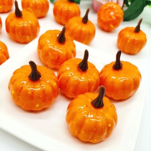 12PCS Artificial Pumpkins for Halloween Decor