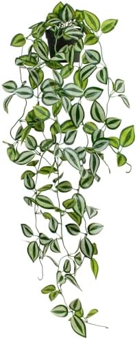 Artificial Hanging Vine Plant 39-Inch Black Pot