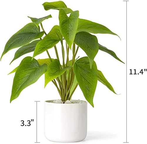 Mkono Artificial Topiary Plant in Clear Pot