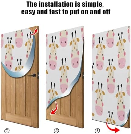 Susiyo Cute Animals Halloween Door Cover 32x79 in