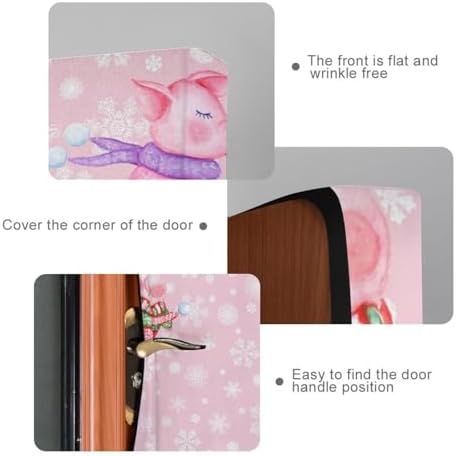 Susiyo Funny Pigs Christmas Door Cover Decoration
