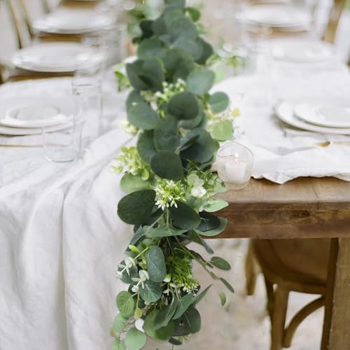 MAKHOT 59FT Eucalyptus Garland for Home Decor