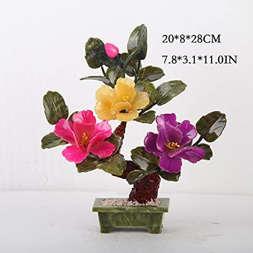 Artificial Bonsai Tree with Jade and Peony Decor