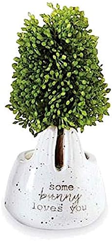 Mud Pie Seasonal Bunny Artificial Topiaries