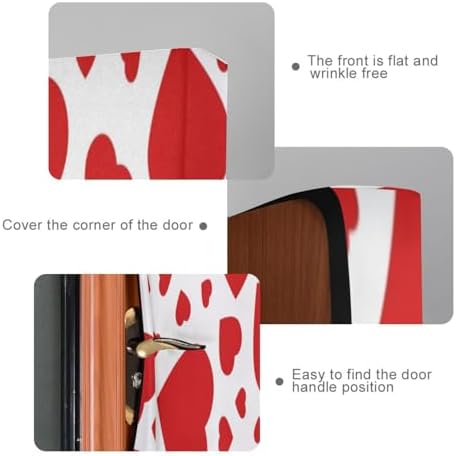 Susiyo Red Heart Halloween Door Cover Decor