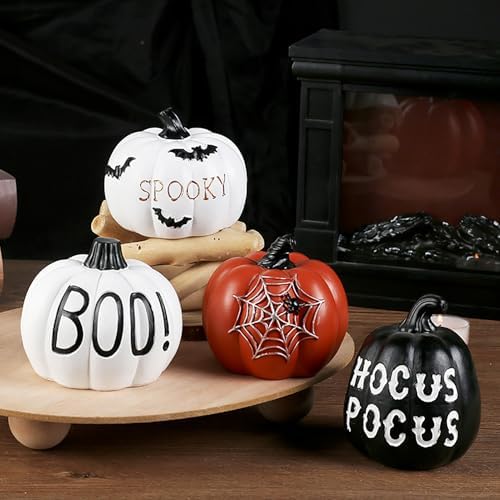 Belupai Halloween Pumpkin Ornaments Set