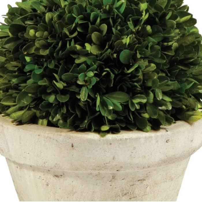 MY SWANKY HOME 10-Inch Ball Topiary Artificial Boxwood