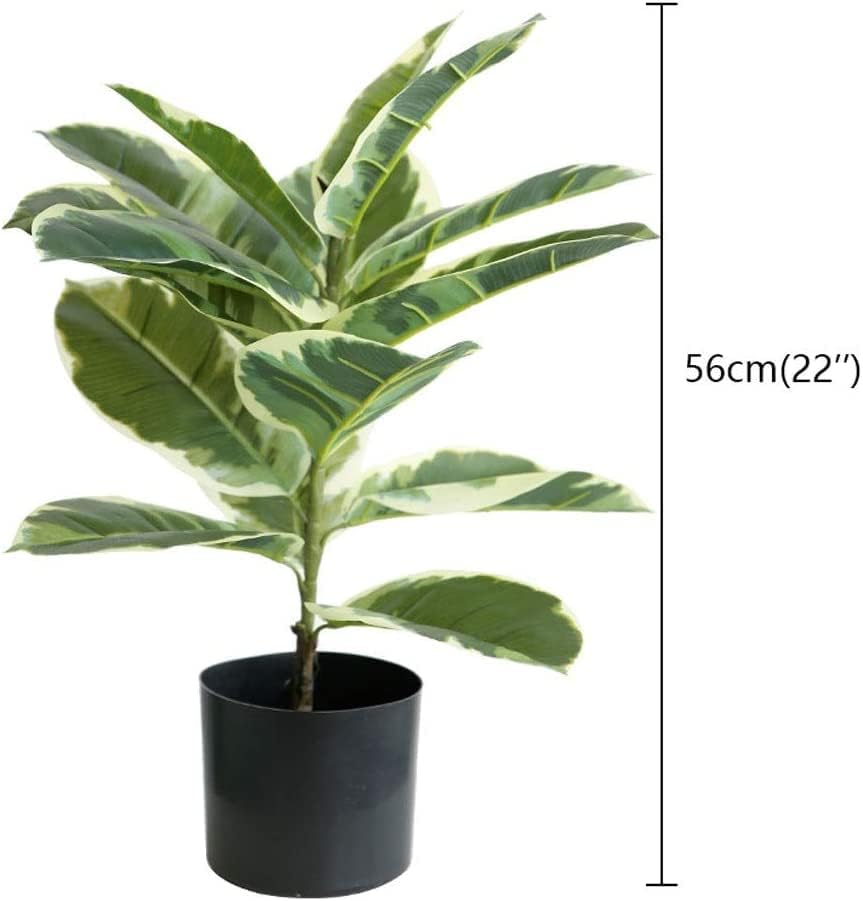 130cm Artificial Rubber Tree Indoor Outdoor Decor