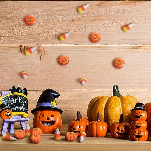 Wettarn 120 Pcs Halloween Resin Candy Corn Decor