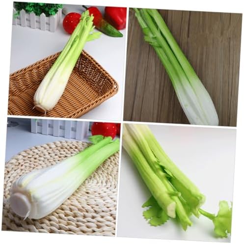 Happyyami 2pcs Lifelike Celery Artificial Vegetable Decor