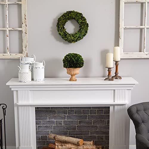 Nearly Natural 12in Boxwood Topiary Ball in Urn