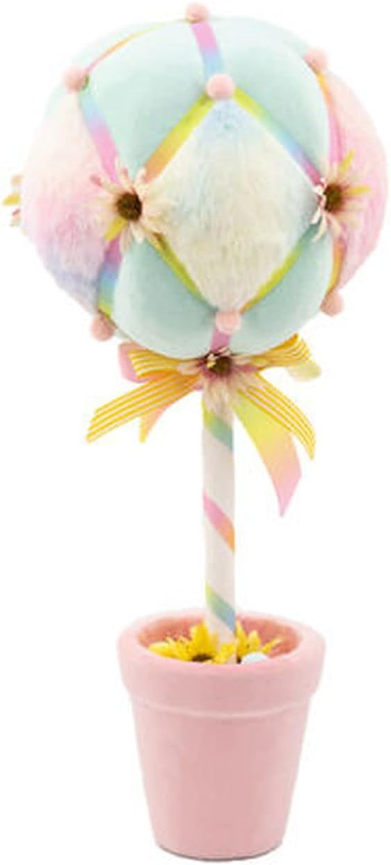 December Diamonds Cotton Candy Land Small Pink Topiary Ball