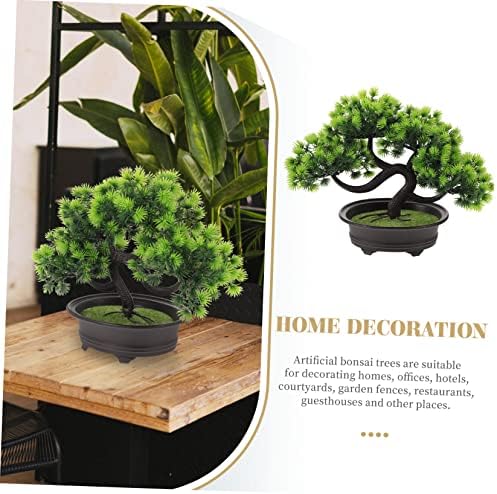 3pcs Welcome Pine Artificial Bonsai Trees with Planters