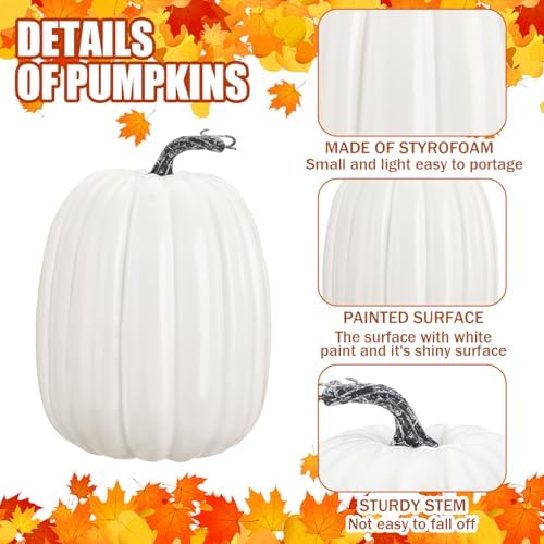 Dandat Jumbo Foam Pumpkin for Halloween Decor