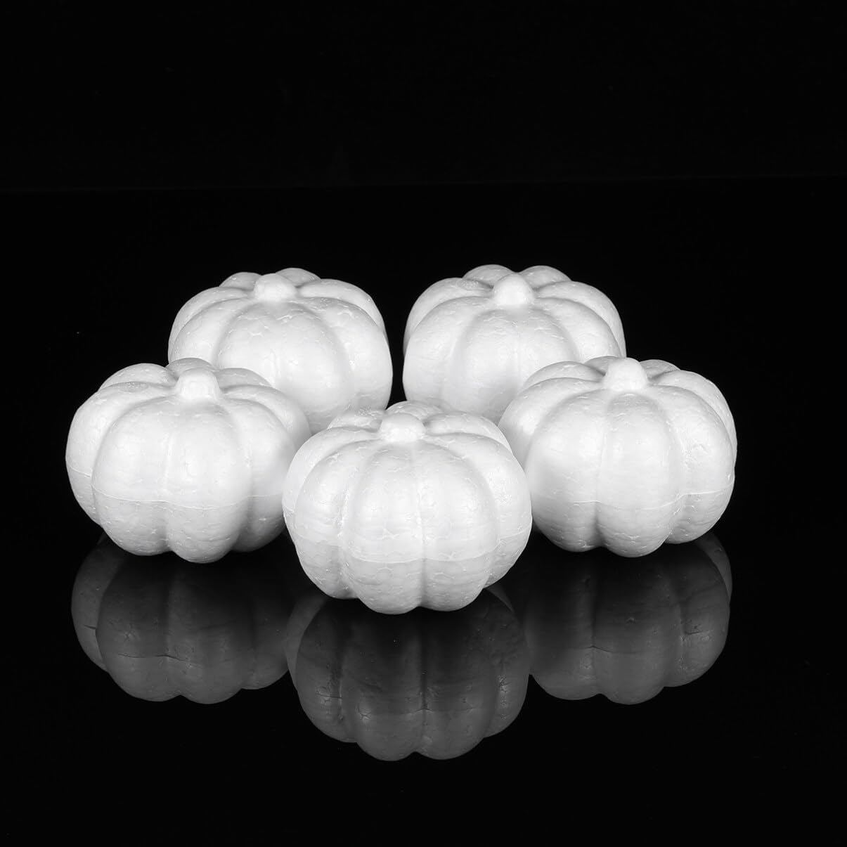 5pcs Rustic Artificial Foam Pumpkins for Halloween Fall Decor