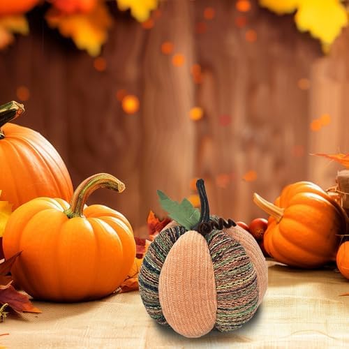 Handmade Crochet Pumpkin 7 Inch Fall Decor