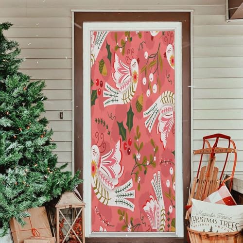 Susiyo Folk Art Birds Halloween Door Cover