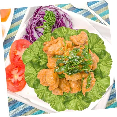 20PCS Artificial Lettuce Leaf Props for Home Restaurant Decor