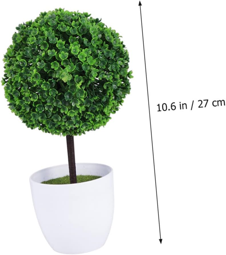 6pcs Artificial Topiaries for Home Office Window Sill Decor