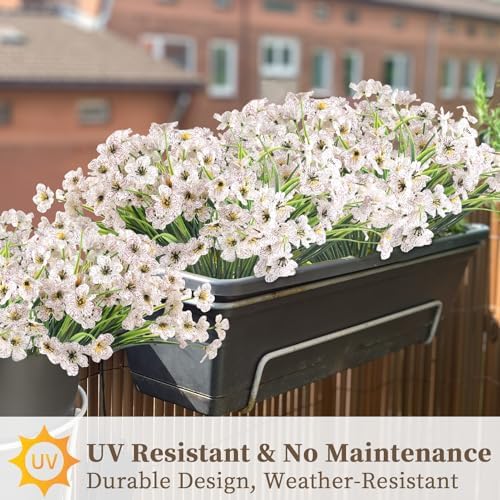 24 Bundle Artificial Flowers for Home Garden Decor