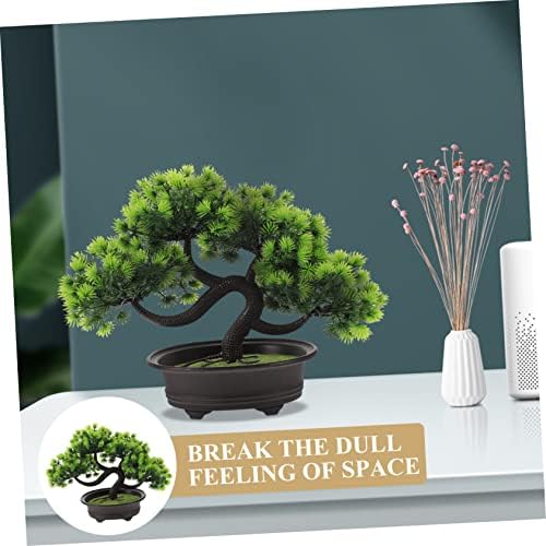 3pcs Welcome Pine Artificial Bonsai Trees with Planters