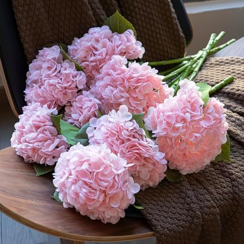 3PCS 22 Inch Realistic Artificial Hydrangea Flowers
