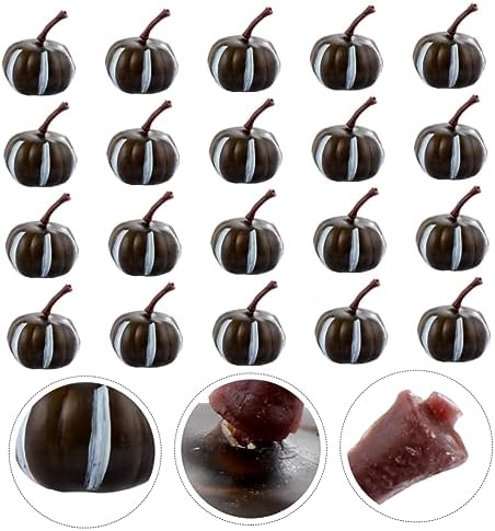 PRETYZOOM 20pcs Mini Artificial Pumpkins for Halloween Decorations