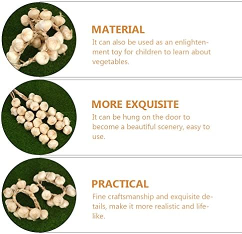 Sewroro 3Pcs Artificial Garlic Strings Decor
