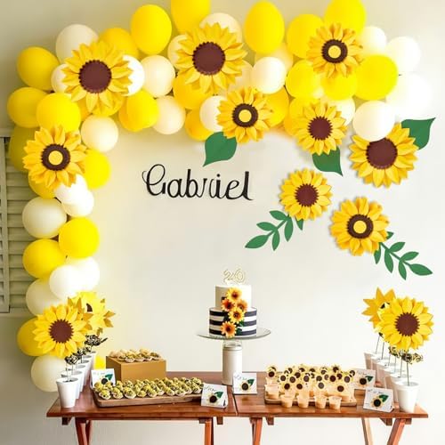 PATTEPOINT 11PCS 3D Paper Flowers Wall Decorations