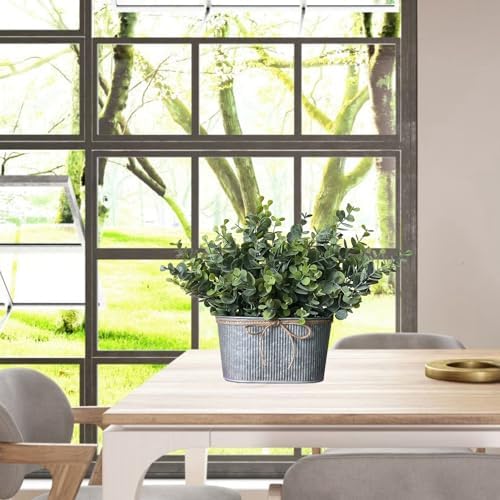 Hopeme Artificial Eucalyptus Leaves Table Centerpiece