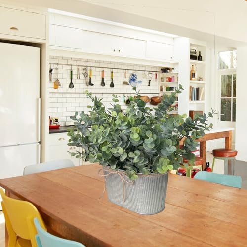 Hopeme Artificial Eucalyptus Leaves Table Centerpiece