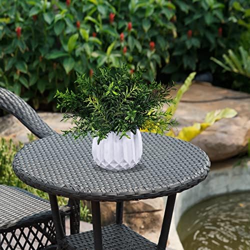 Winlyn 3 Pcs Artificial Potted Plants Set