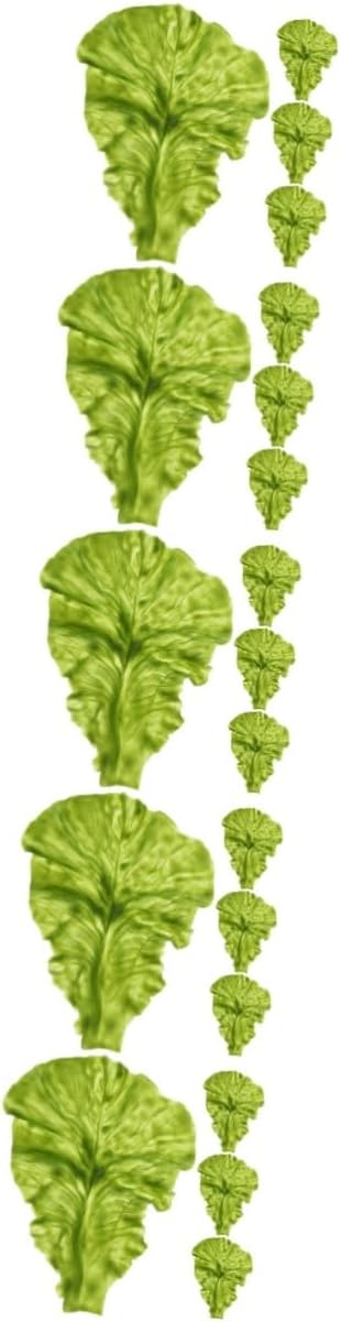 20PCS Artificial Lettuce Leaf Props for Home Restaurant Decor